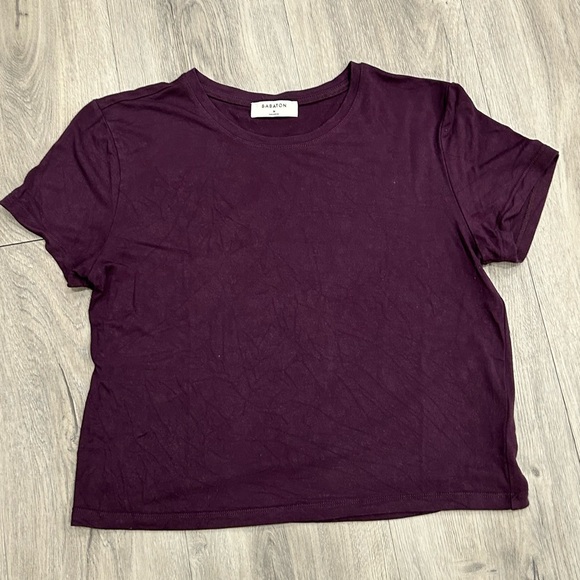Babaton Tops - Babaton Purple Crop T-Shirt